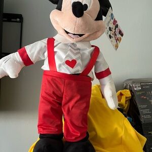Disney Red and Black Stuffed Animal